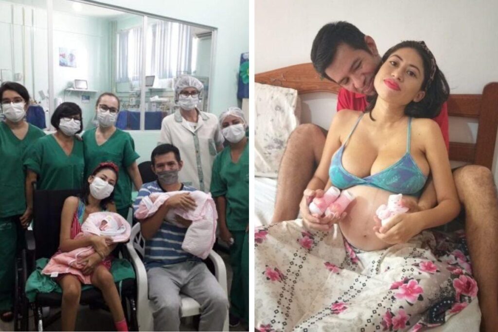 O casal foram pegos de surpresa!