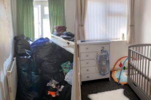 O quarto antes da transformação