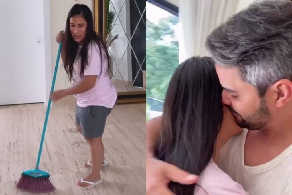 Simone grávida da Maya