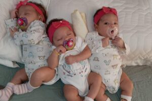 As irmãs nasceram em junho deste ano