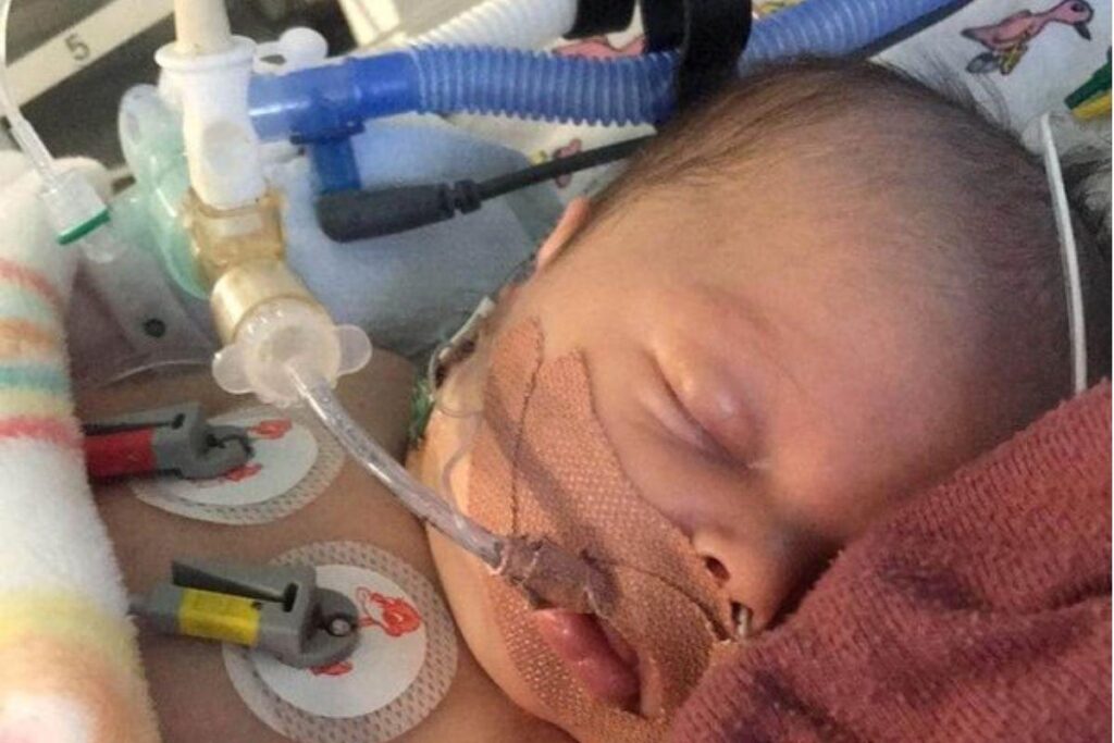 A família comemorou a recuperação do caçula