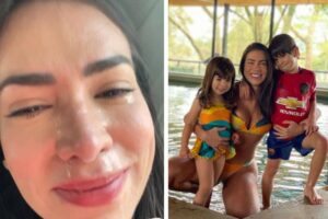 O momento foi emocionante para a influenciadora