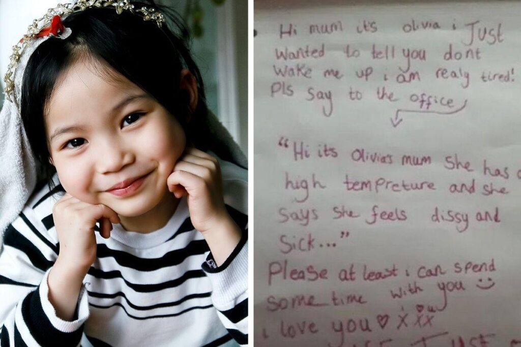 O bilhete foi encontrado pela mãe no inicio do dia