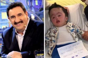 O apresentador passou o final de semana ao lado de Noah