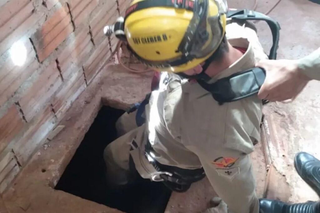 O resgate aconteceu no domingo