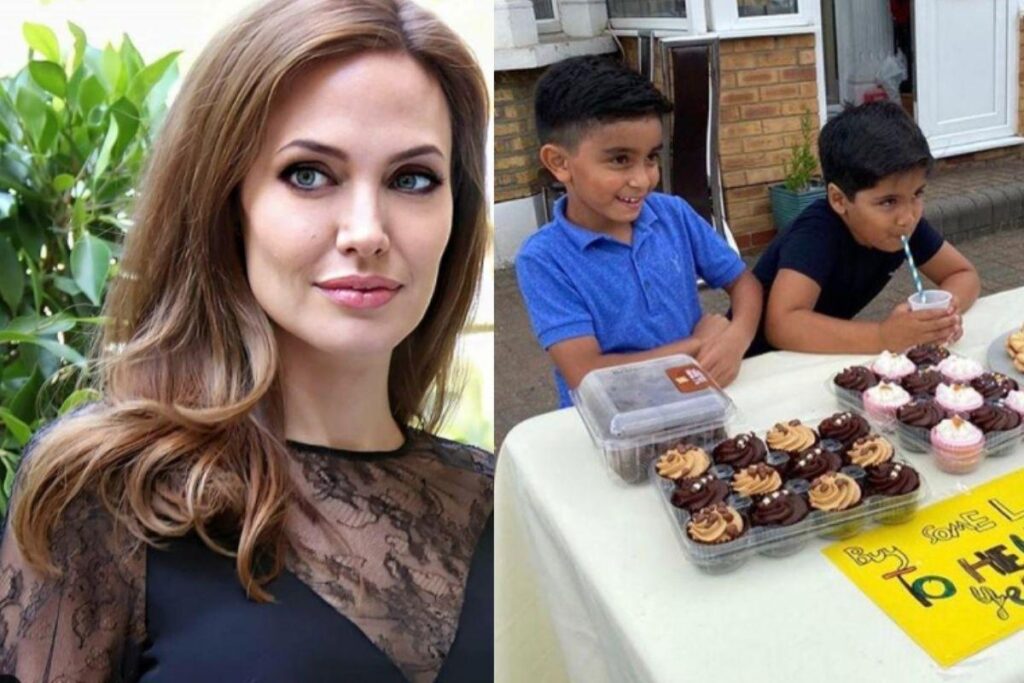 Os meninos agradeceram a ação