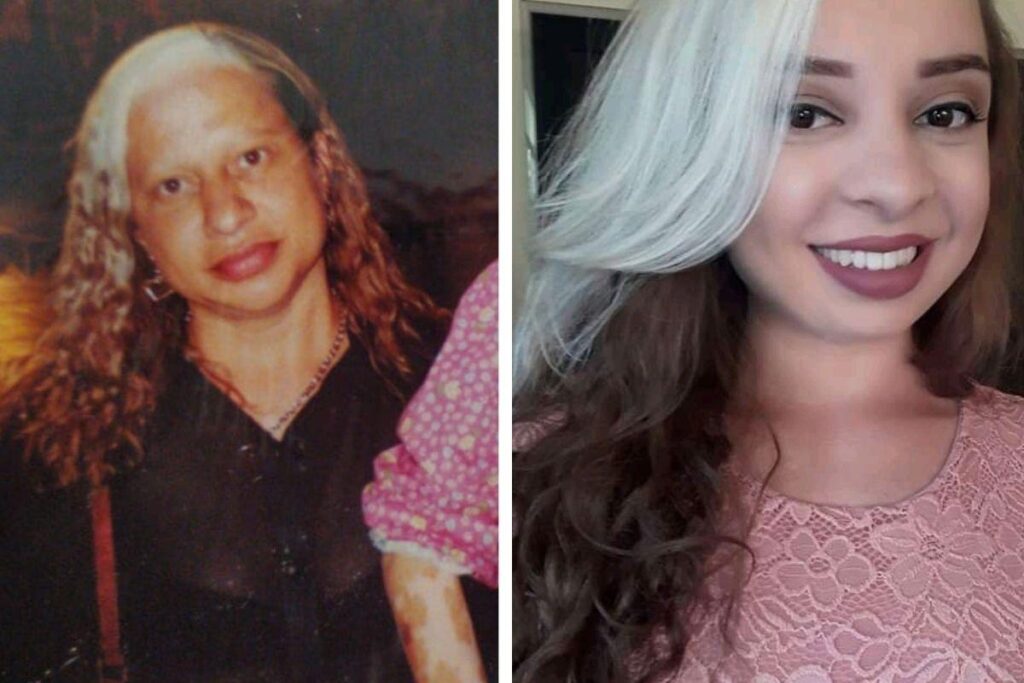 Mãe e filha chamam a atenção pela semelhança