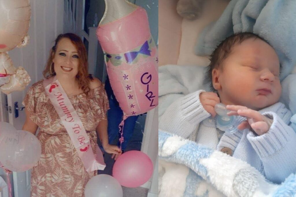 Ela já tinha preparado todo o quarto e até escreveu o nome da menina na parede