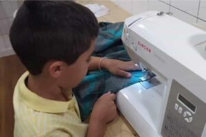 A irmã mandou um recado de apoio ao caçula