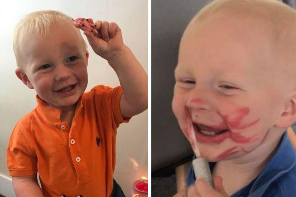 A bagunça foi feita com cera da vela