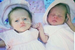 Hayley deu à luz as gêmeas em maio de 2018