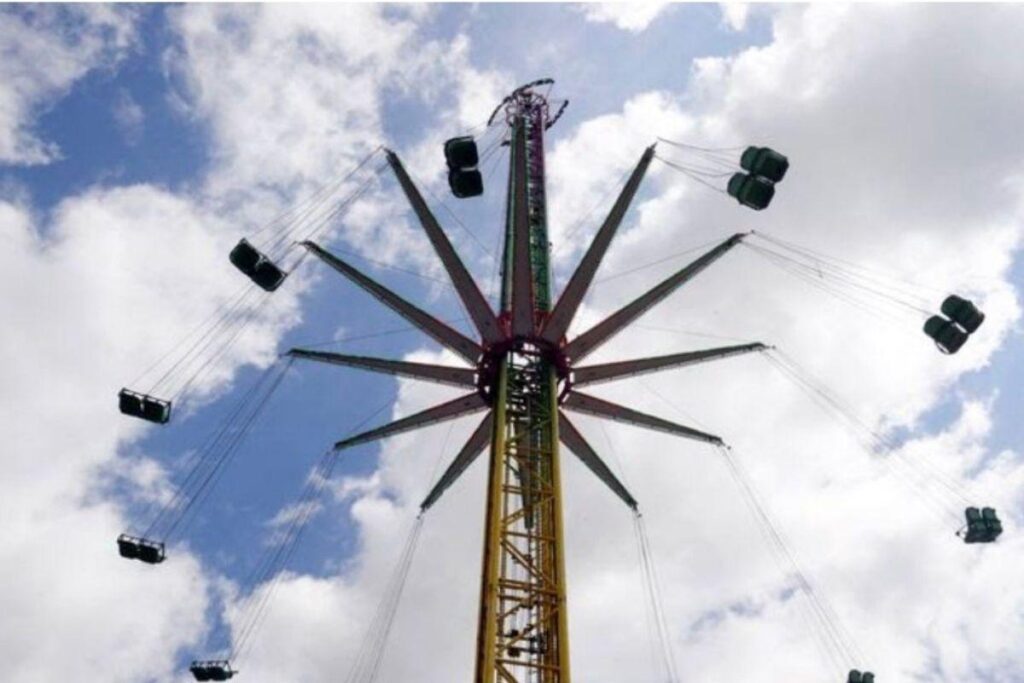 O brinquedo em funcionamento