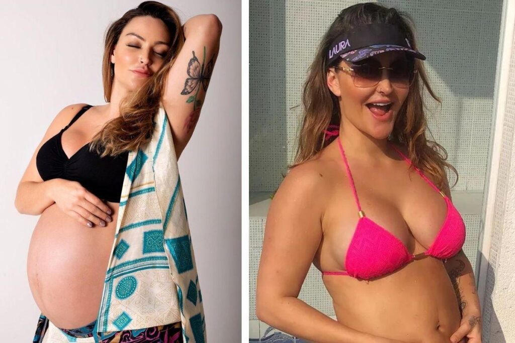 Ela perdeu 10 kg dos 23 kg que adquiriu na gestação