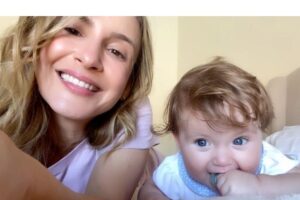 A pequena chamou a atenção