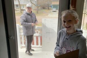 Os pais de Rylee ficaram impressionados com a atitude de Waba e registraram o momento