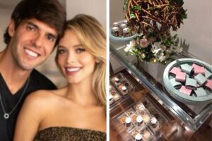 A modelo fez a recepção da maternidade personalizada para a bebê