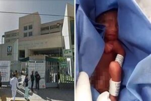 Os médicos ficaram chocados ao perceber que o bebê estava vivo