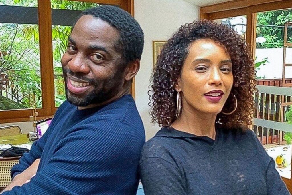 Taís Araújo com a caçula Maria Antônia