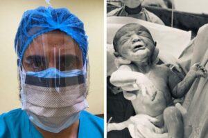 O bebê viralizou nas redes sociais