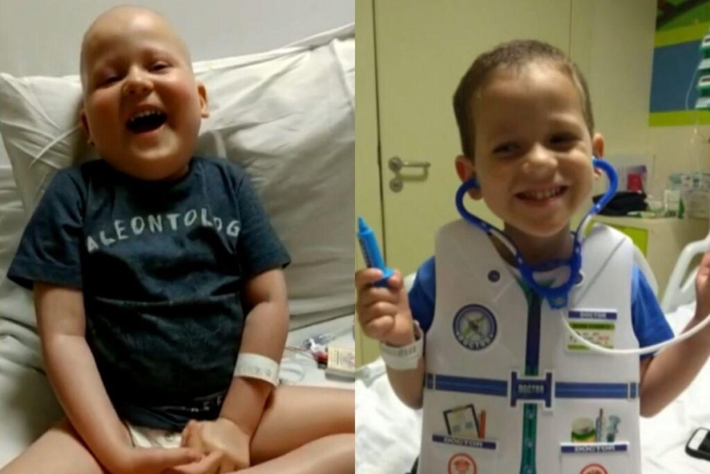 O pai que doou a medula para ele