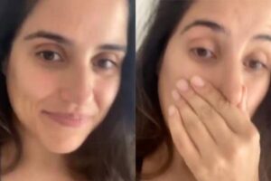 A atriz está esperando por uma menina