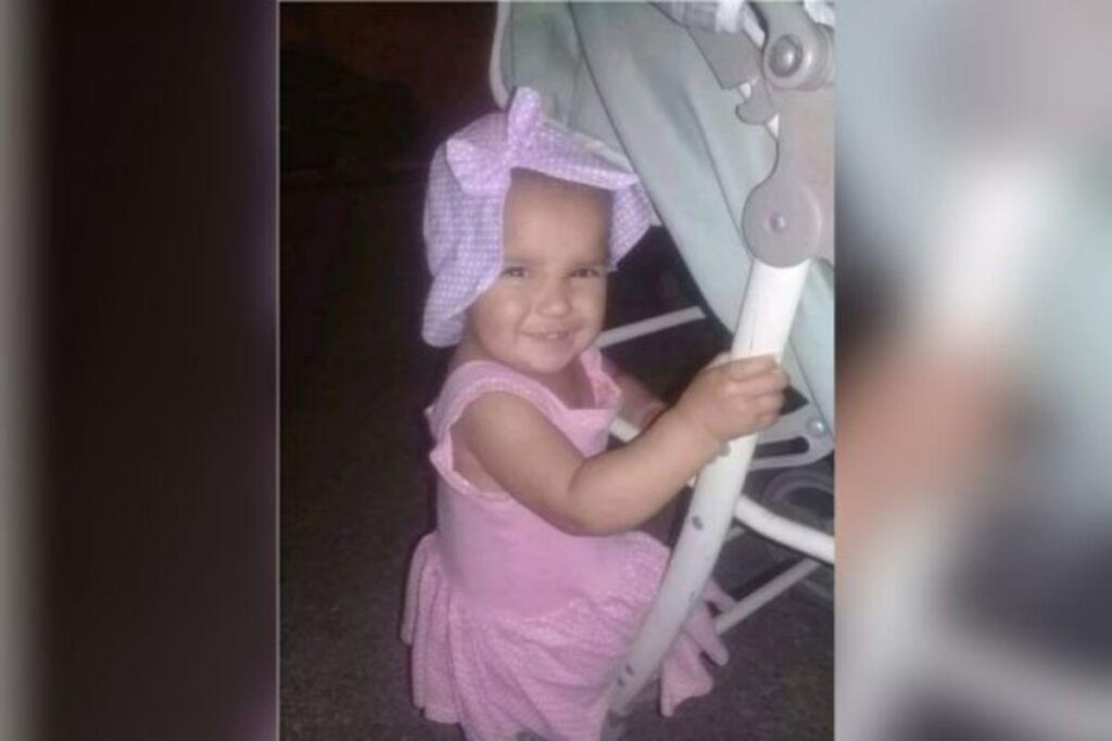 A menina tinha apenas 1 ano e 3 meses