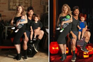 Essa é a foto da família usada como inspiração