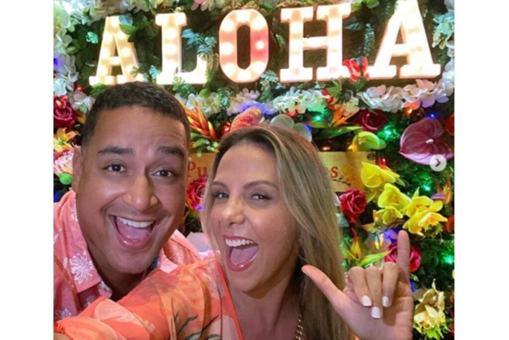 Eles são pais de um filho e uma filha