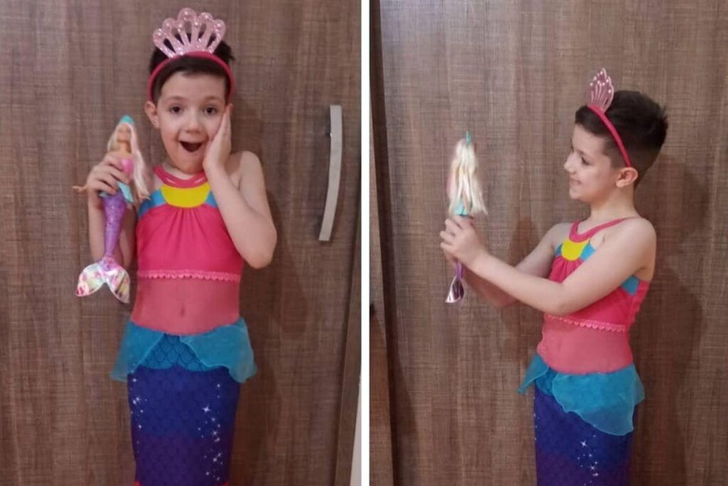 A mãe fez um longo relato sobre maternidade