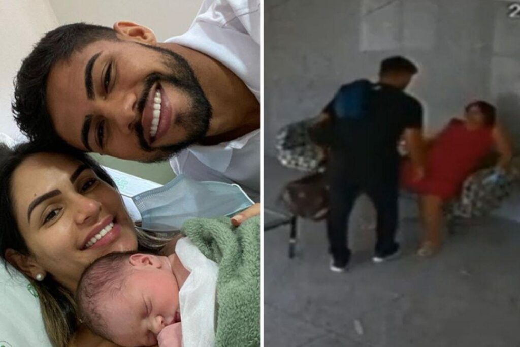 O jogador fez o parto da filha