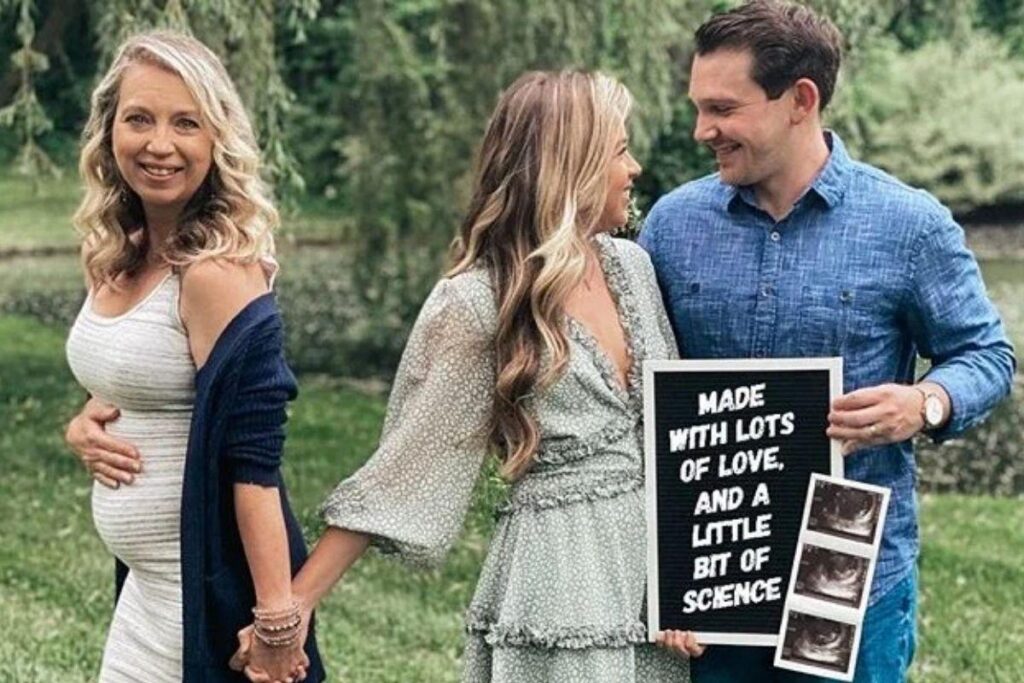 Mãe e filha se uniram para a chegada do bebê