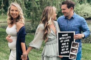 Mãe e filha se uniram para a chegada do bebê