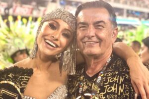 Ela fez homenagem de aniversário ao pai