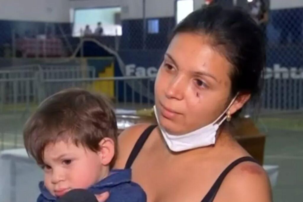 Mulher relata que sobreviveu acidente graças ao marido