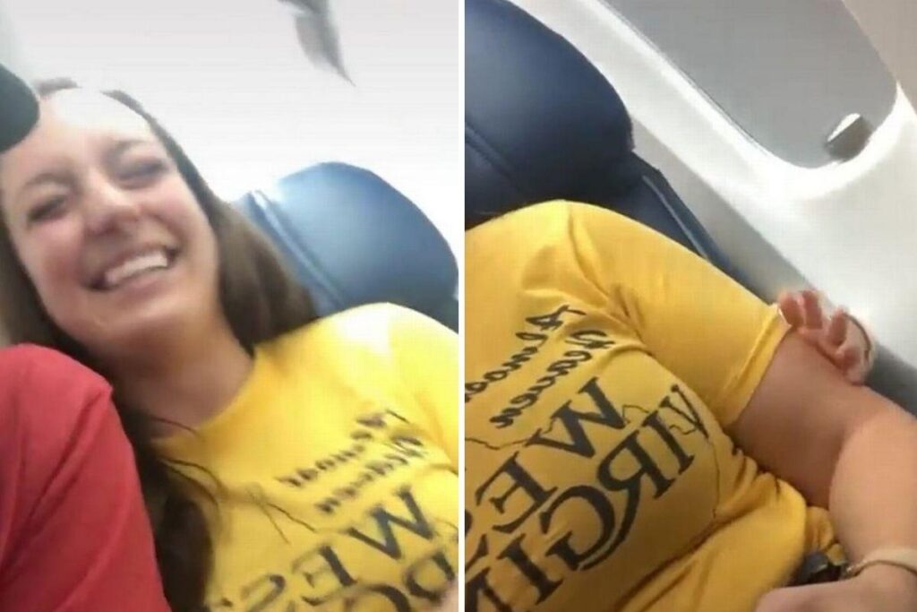 A mulher brincou com a situação