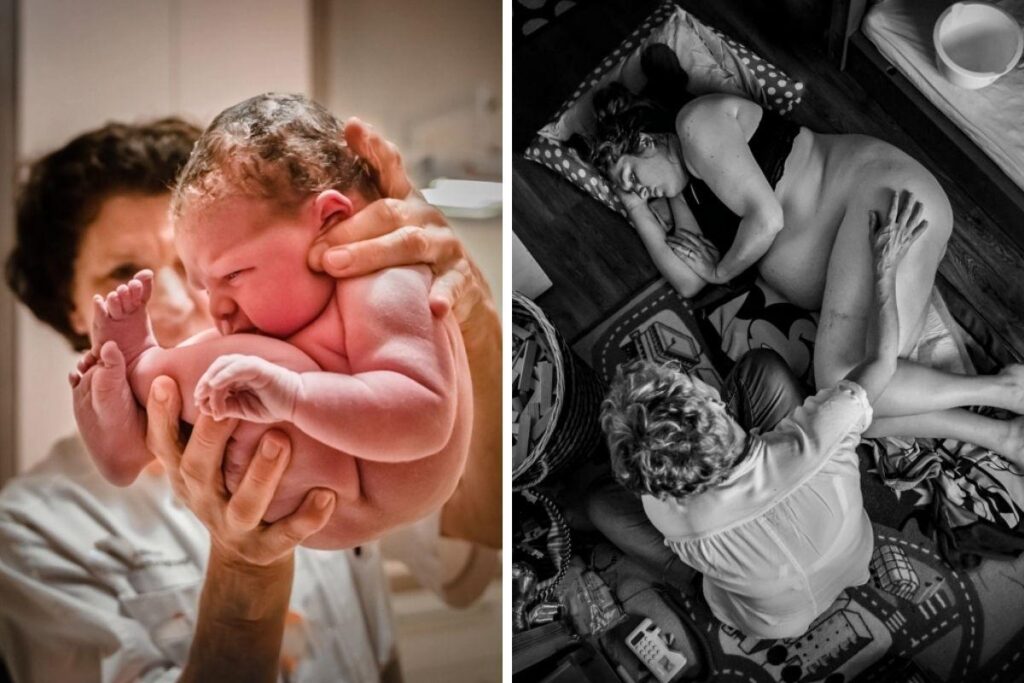 Muitas mães decidem fotografar o momento do parto justamente para que nenhum detalhe passe despercebido