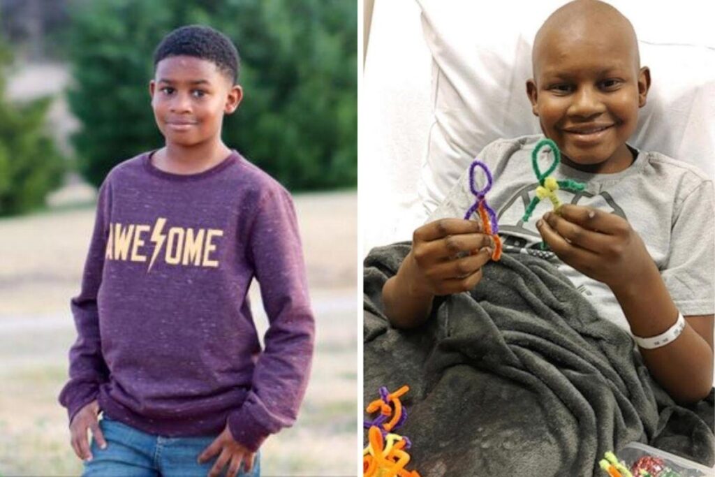 Menino com câncer faz bonecos para outras crianças do hospital