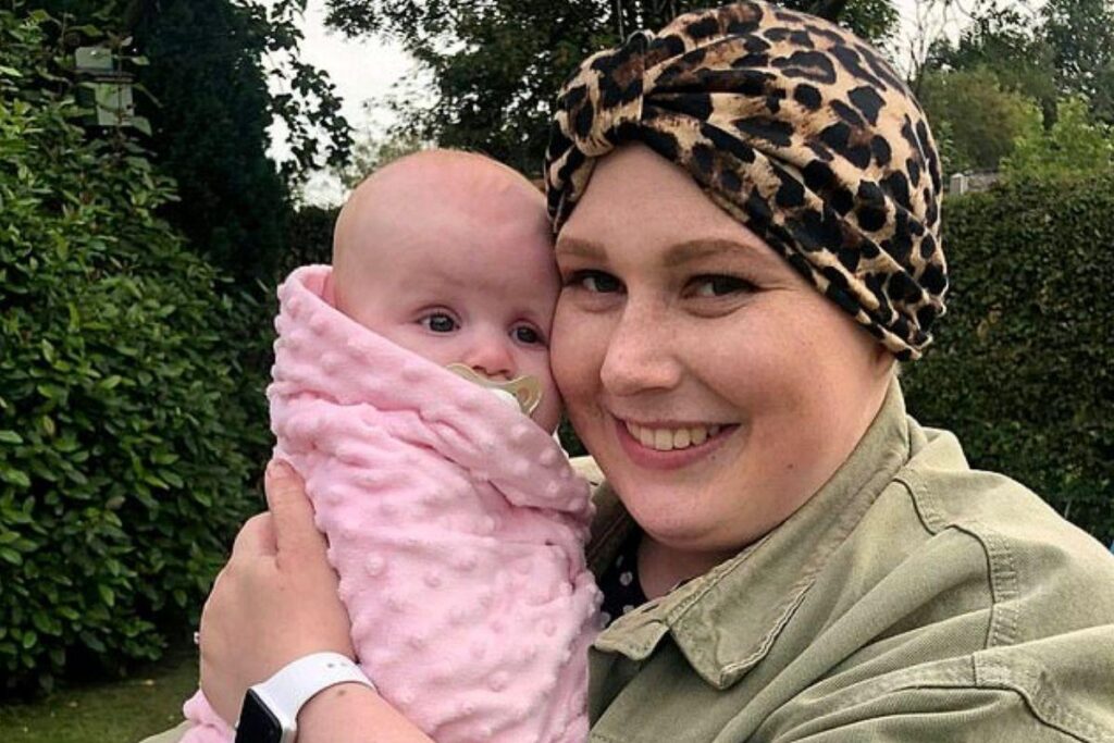 A mãe escolheu seguir com a gestação