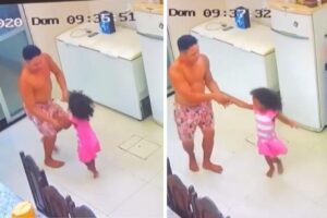 Mãe deixa filha de 4 anos com o tio e ao olhar as câmeras da casa, tem a melhor surpresa