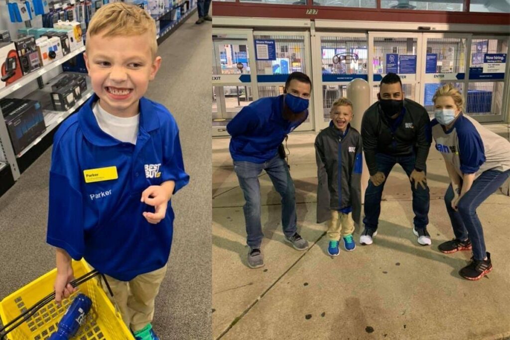 Ele trabalhou na loja por um dia