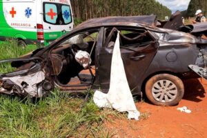 O acidente ocorreu por volta das 13h10