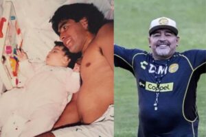 Ela lamentou a morte do pai