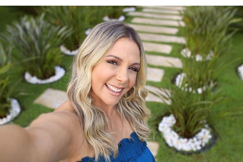 Ela comemorou o aniversário ao lado da família