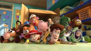 Woody e Buzz nos rascunhos originais