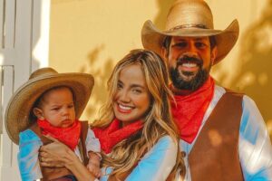 A influencer mostrou a rotina em família