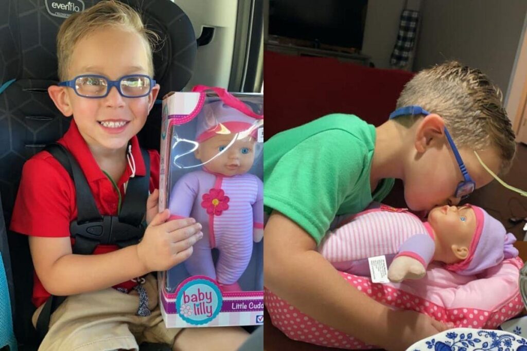 A mãe compartilhou a história no Facebook