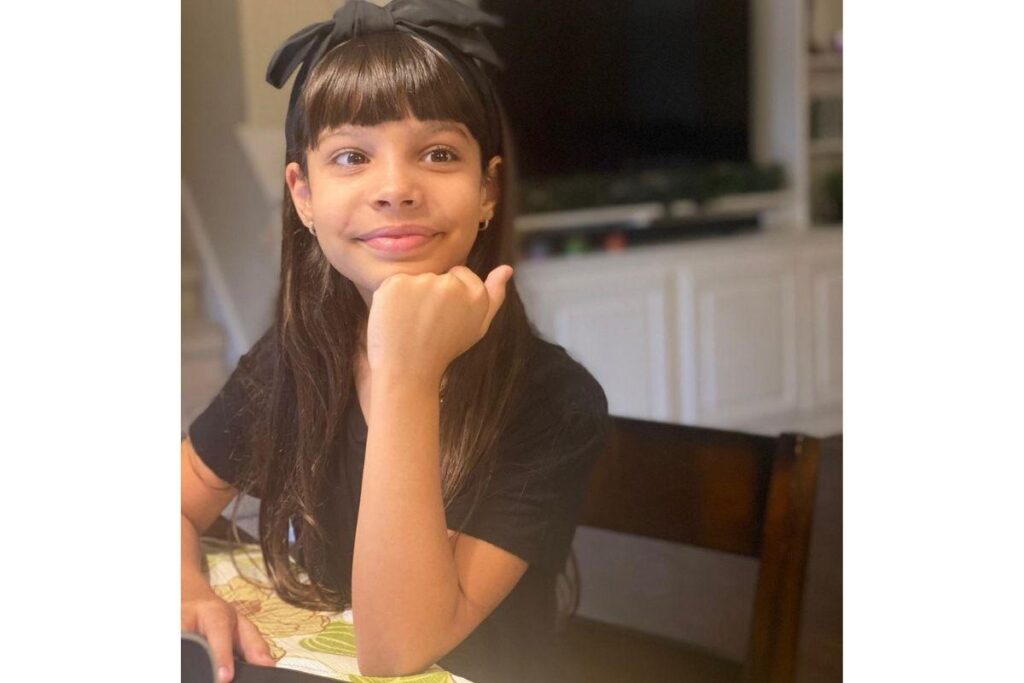 A mãe dela falou um pouco sobre a descoberta