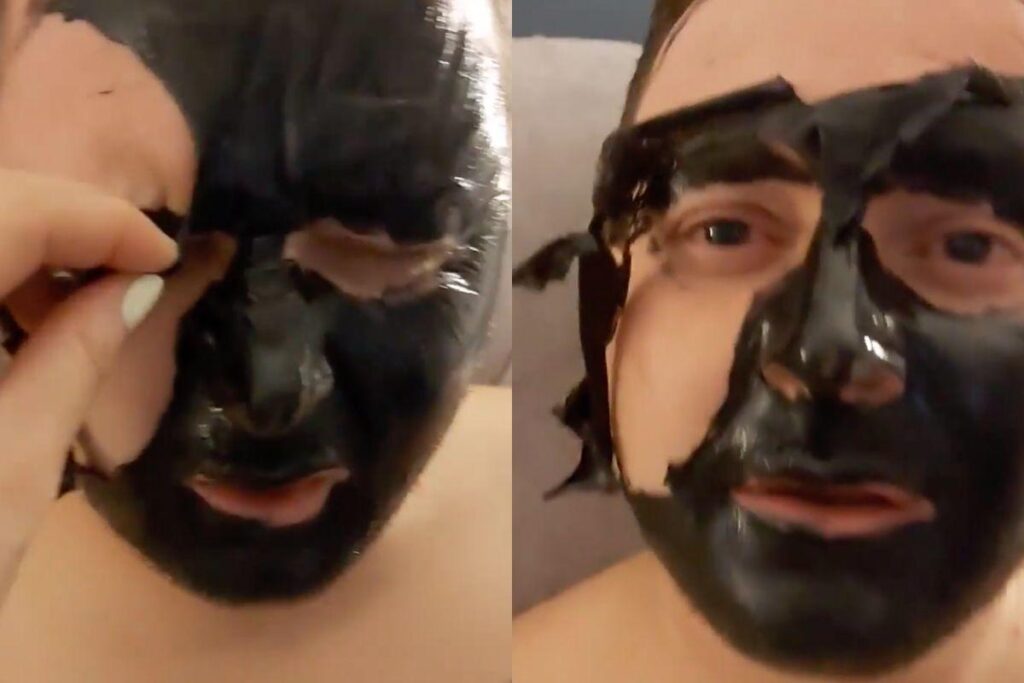 Ele decidiu fazer a máscara sozinho