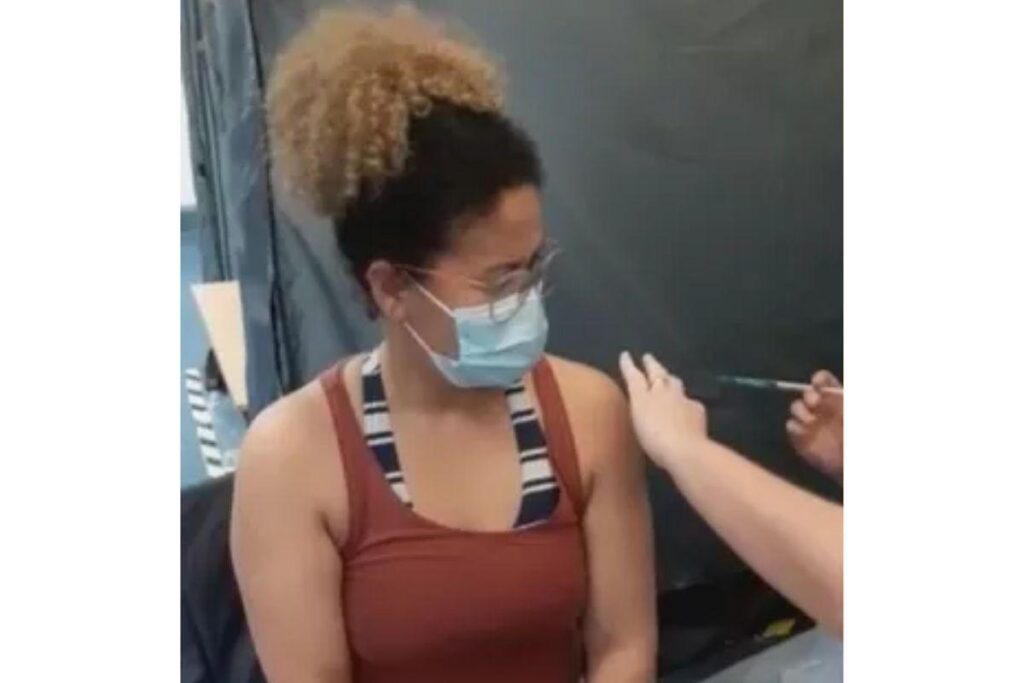 Ela falou sobre a vacinação