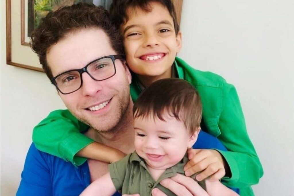 Thiago, Mariana e Benjamin